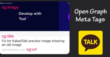 How to customize kakaotalk preview using open graph meta tags